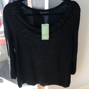 NWT! Eileen Fisher Glass Beaded Merino Sweater